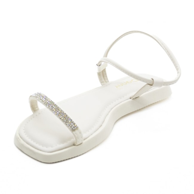 Tamanco Rasteira Flatform Baixa Danny Feminino Off White