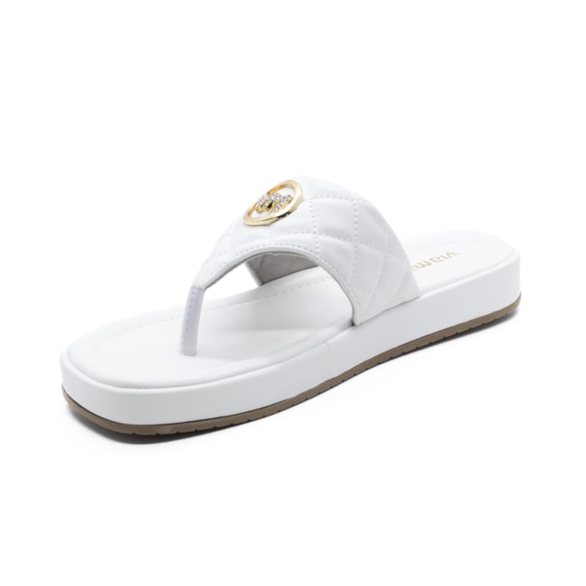 Tamanco Rasteira Flatform Via Marte Feminino Branco