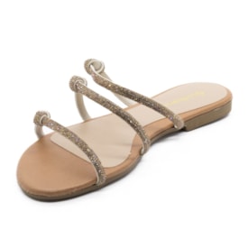 Tamanco Rasteira Lu Rezende Feminino Camel