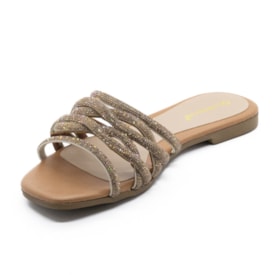 Tamanco Rasteira Lu Rezende Feminino Camel