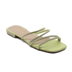 Tamanco Rasteira Lu Rezende Feminino Matcha