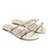 Tamanco Rasteira Lu Rezende Feminino Ouro Light