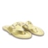 Tamanco Rasteira Lu Rezende Feminino Ouro Light
