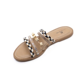 Tamanco Rasteira Lu Rezende Nude