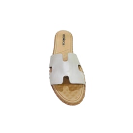 Tamanco Rasteira Moleca Feminino Branco Off