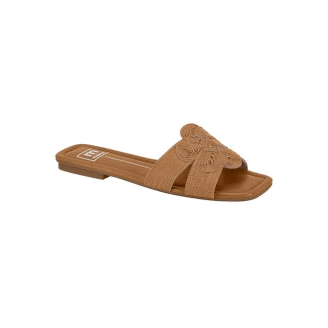 Tamanco Rasteira Moleca Feminino Camel