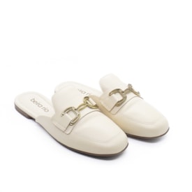 Tamanco Rasteira Salto Baixo Beira Rio Mulle Feminino Creme Tamanco Rasteira Salto Baixo Beira Rio Mulle Feminino Creme
