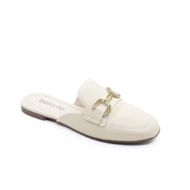 Tamanco Rasteira Salto Baixo Beira Rio Mulle Feminino Creme Tamanco Rasteira Salto Baixo Beira Rio Mulle Feminino Creme