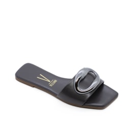 Tamanco Rasteira Vizzano Feminino Dark Grey