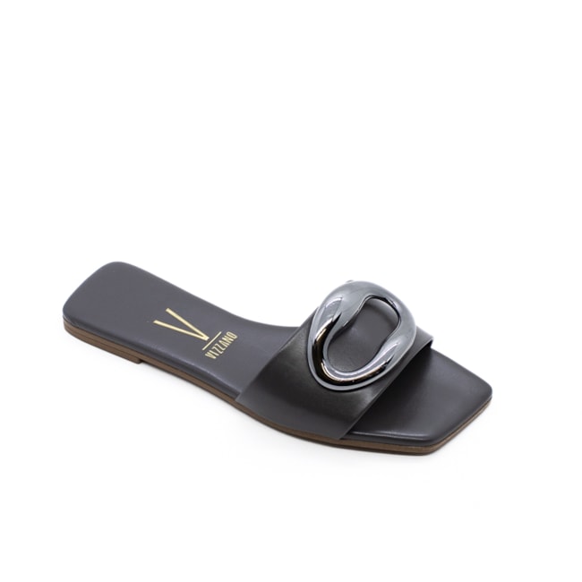 Tamanco Rasteira Vizzano Feminino Dark Grey