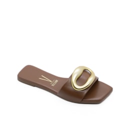 Tamanco Rasteira Vizzano Feminino Mocca