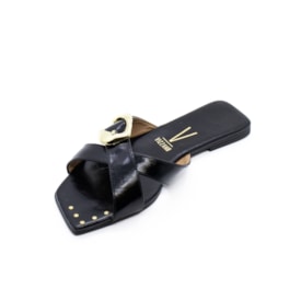 Tamanco Rasteira Vizzano Feminino Preto