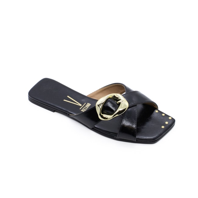 Tamanco Rasteira Vizzano Feminino Preto