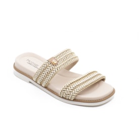 Tamanco Rasteiro Modare Feminino Creme