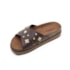 Tamanco Rasteiro Moleca Feminino Chocolate