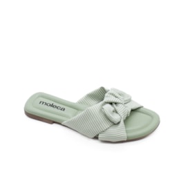 Tamanco Rasteiro Moleca Feminino Multi Verde