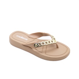 Tamanco Rasteiro Moleca Feminino Nude