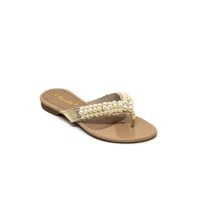 Tamanco Rasteiro Varella Feminino Ouro Light