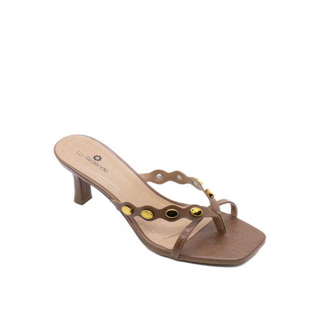 Tamanco Salto Baixo Lu Rezende Feminino Nogueira