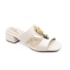 Tamanco Salto Baixo Modare Feminino Creme
