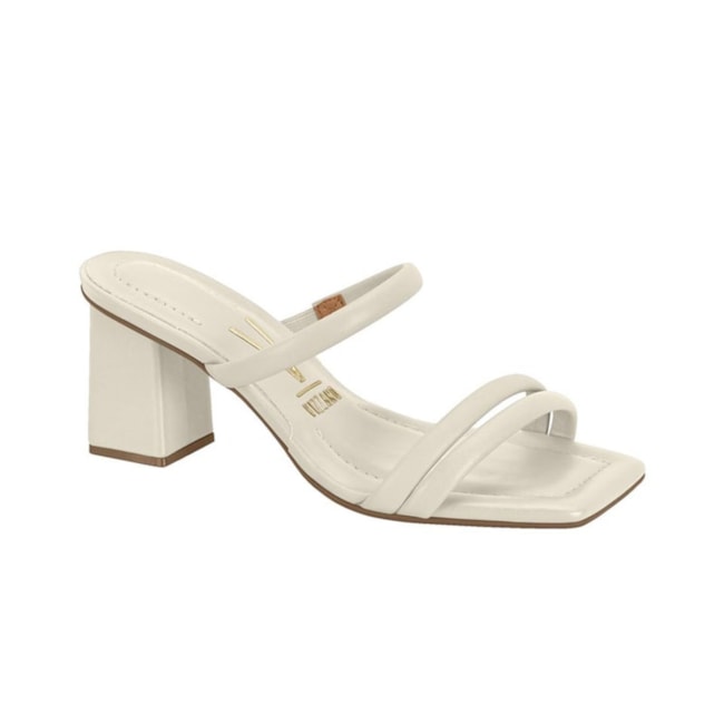 Tamanco Salto Baixo Vizzano Feminino Branco