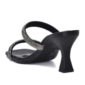 Tamanco Salto Fino Via Marte Feminino Preto