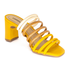Tamanco Salto Grosso Lumman Feminino Castanho