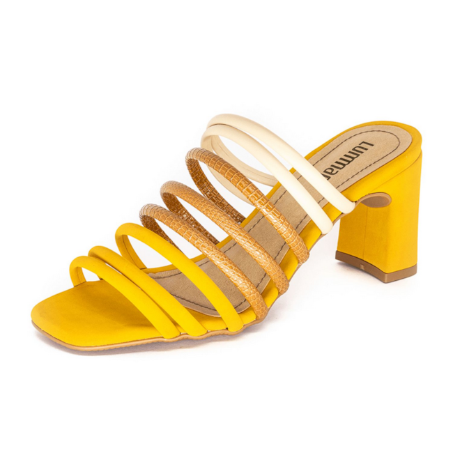 Tamanco Salto Grosso Lumman Feminino Castanho