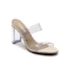 Tamanco Salto Grosso Via Marte Feminino Off White