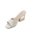 Tamanco Salto Médio Lu Rezende Feminino Off White