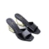 Tamanco Salto Médio Lu Rezende Feminino Preto