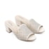 Tamanco Salto Médio Modare Feminino Creme