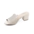 Tamanco Salto Médio Modare Feminino Creme