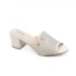 Tamanco Salto Médio Modare Feminino Creme