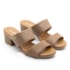 Tamanco Salto Medio Usaflex Feminino Camel