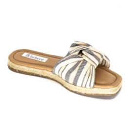 Tamanco Slide Bebebe Feminino Listrado
