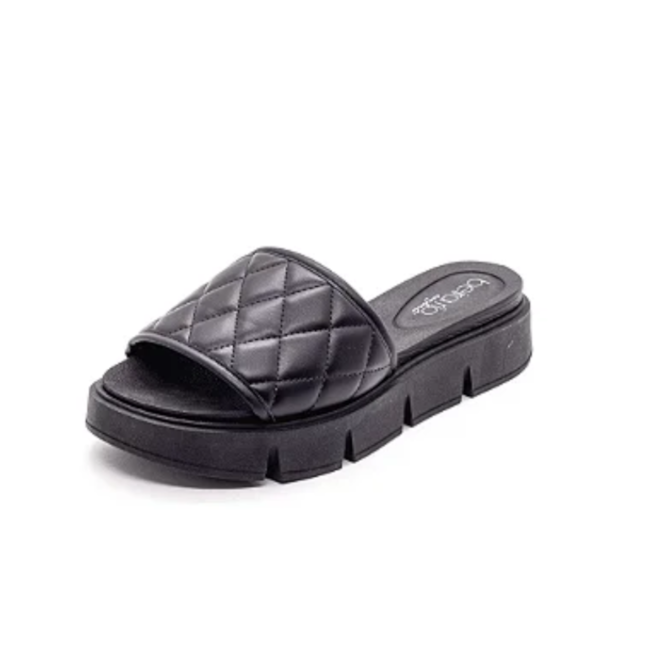 Tamanco Slide Flatform Beira Rio Feminina Preto