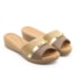 Tamanco Usaflex Anabela Feminino Amendoa