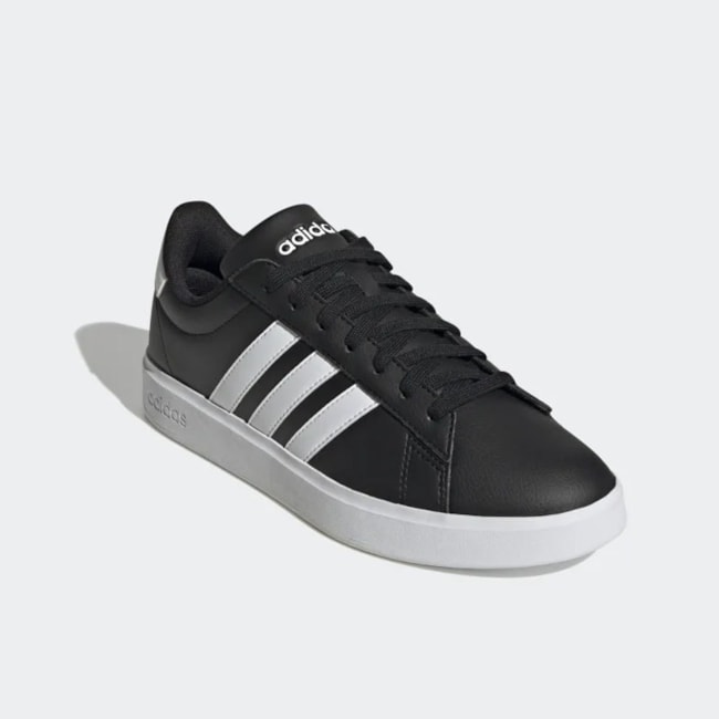 Tênis Casual Adidas Grand Court Cloudfoam Masculino Preto