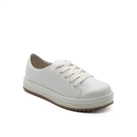 Tênis Casual Beira Rio Feminino Branco Off