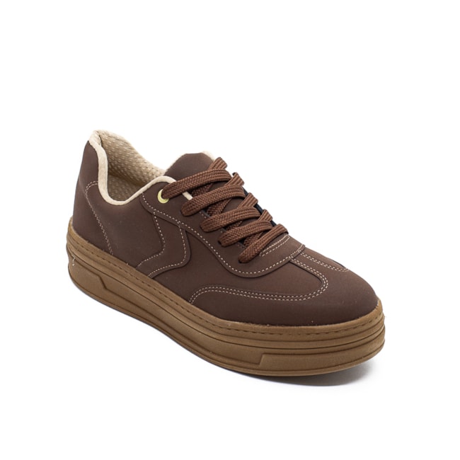 Tênis Casual Beira Rio Feminino Conhaque