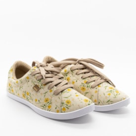 Tênis Casual Beira Rio Feminino Multi Creme 