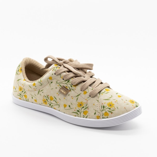 Tênis Casual Beira Rio Feminino Multi Creme 