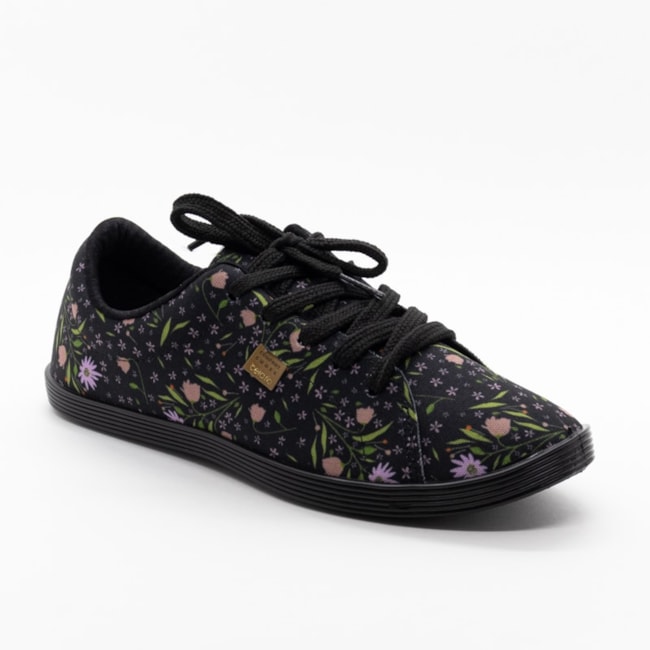 Tênis Casual Beira Rio Feminino Multi Preto
