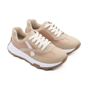 Tênis Casual Beira Rio Feminino Nude