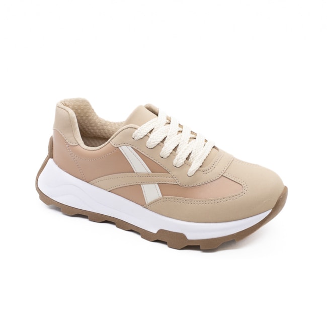 Tênis Casual Beira Rio Feminino Nude