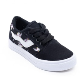 Tenis Casual Blitzz Star Infantil Feminino Preto