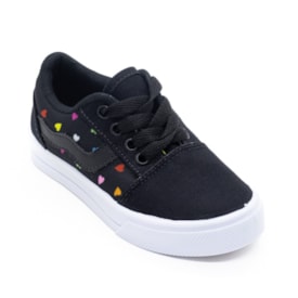 Tenis Casual Blitzz Star Infantil Feminino Preto