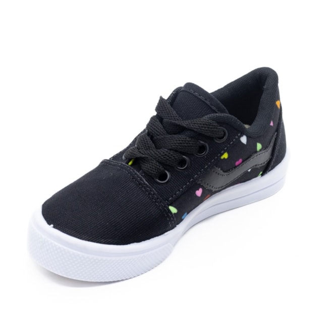 Tenis Casual Blitzz Star Infantil Feminino Preto