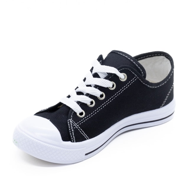 Tenis Casual Blitzz Star Infantil Feminino Preto